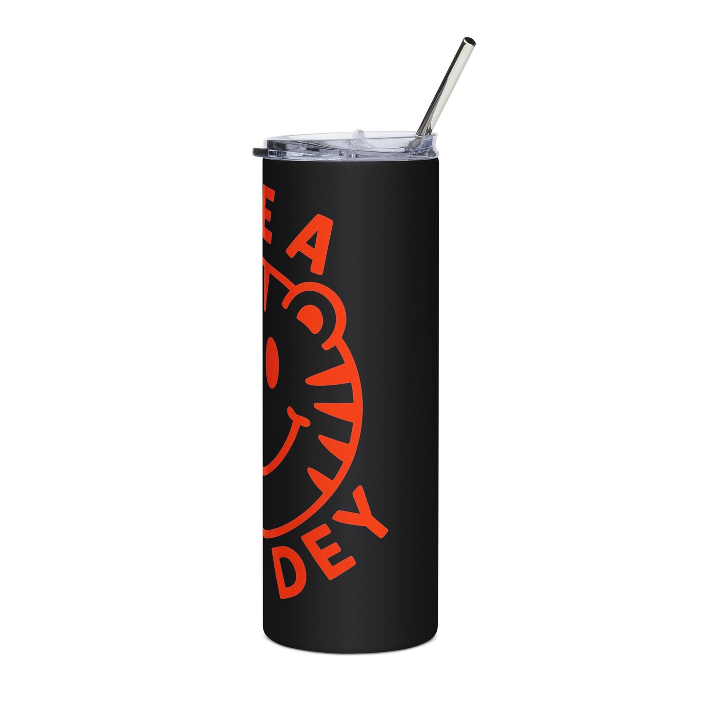 20oz Tumbler — 'Have A Nice Day' Neon Smile Stainless Steel Travel Cup