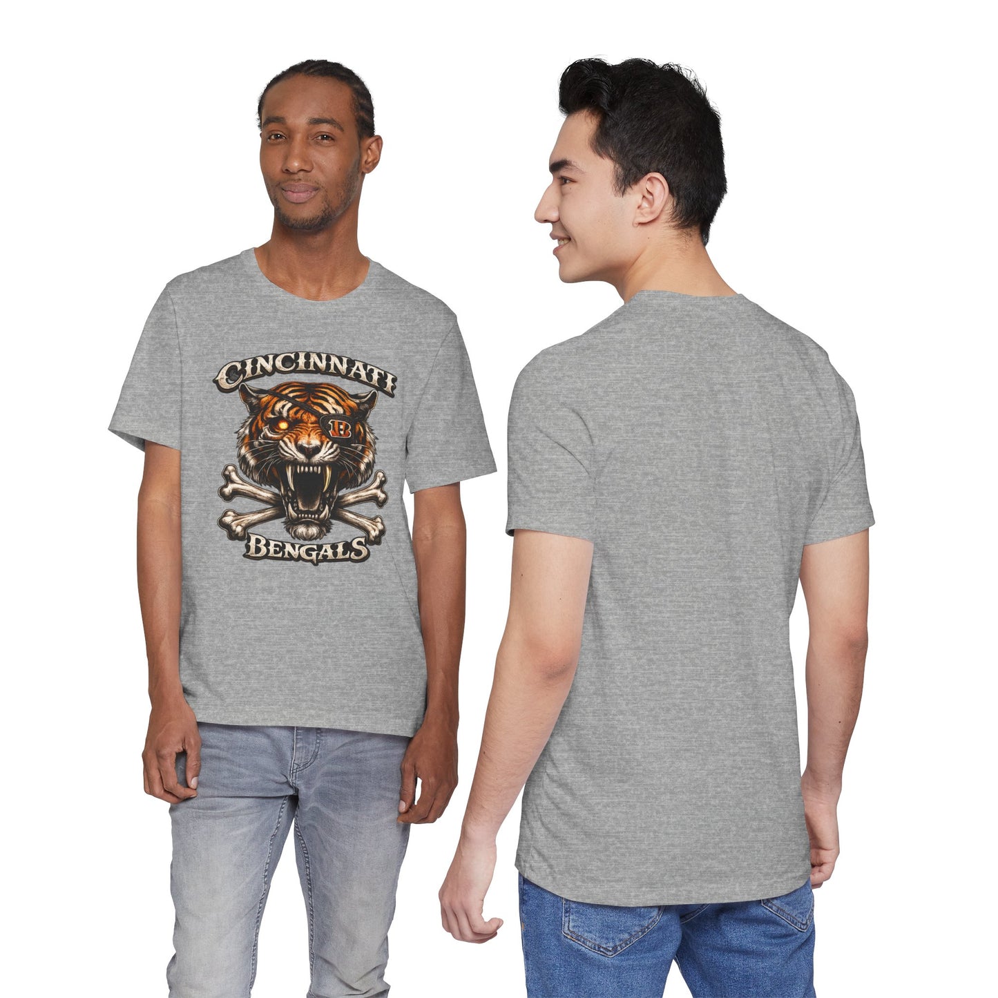 Cincinnati Bengals Tiger Skull T-Shirt β Vintage Football Fan Tee