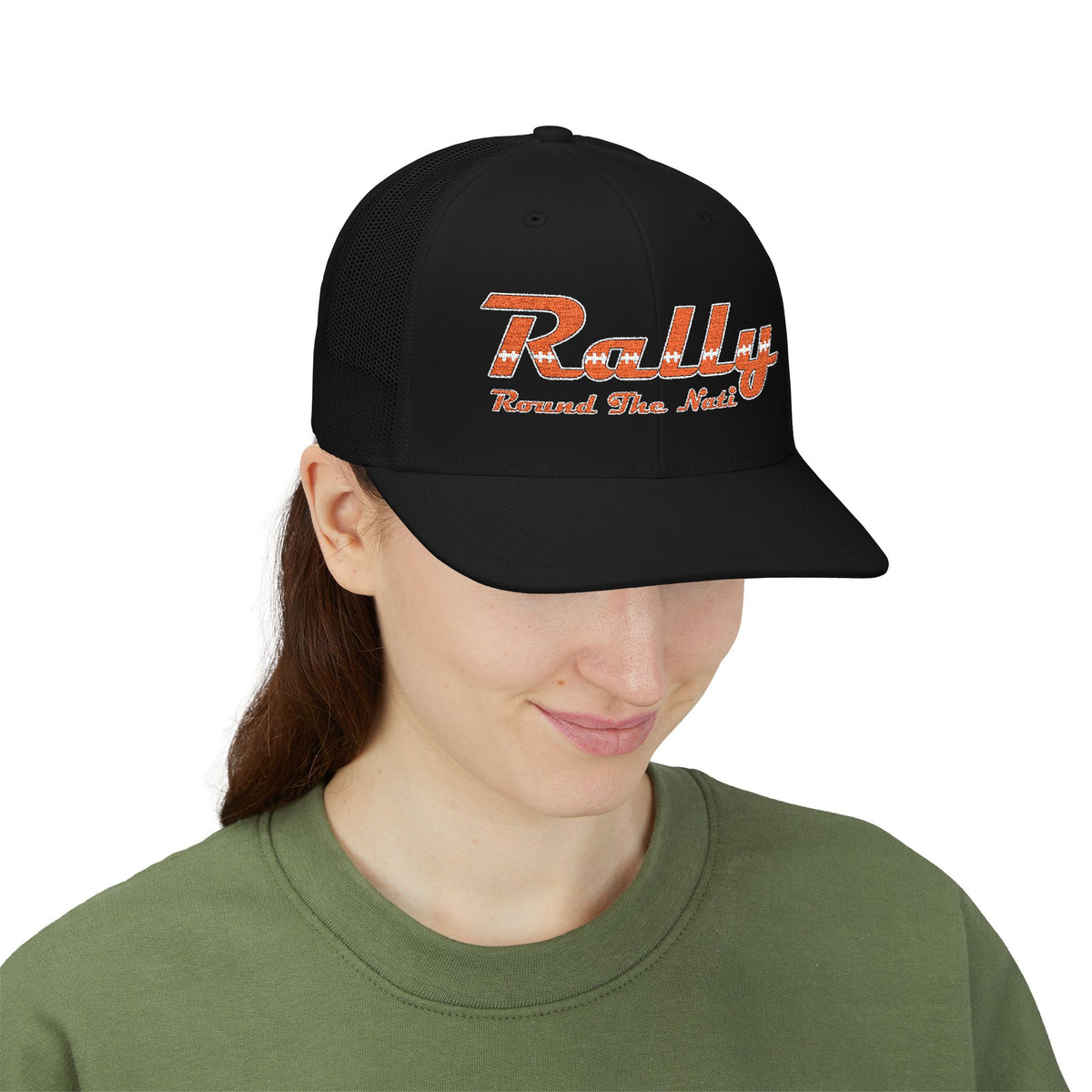 Rally Rond the Nati Embroidered Snapback Trucker Cap