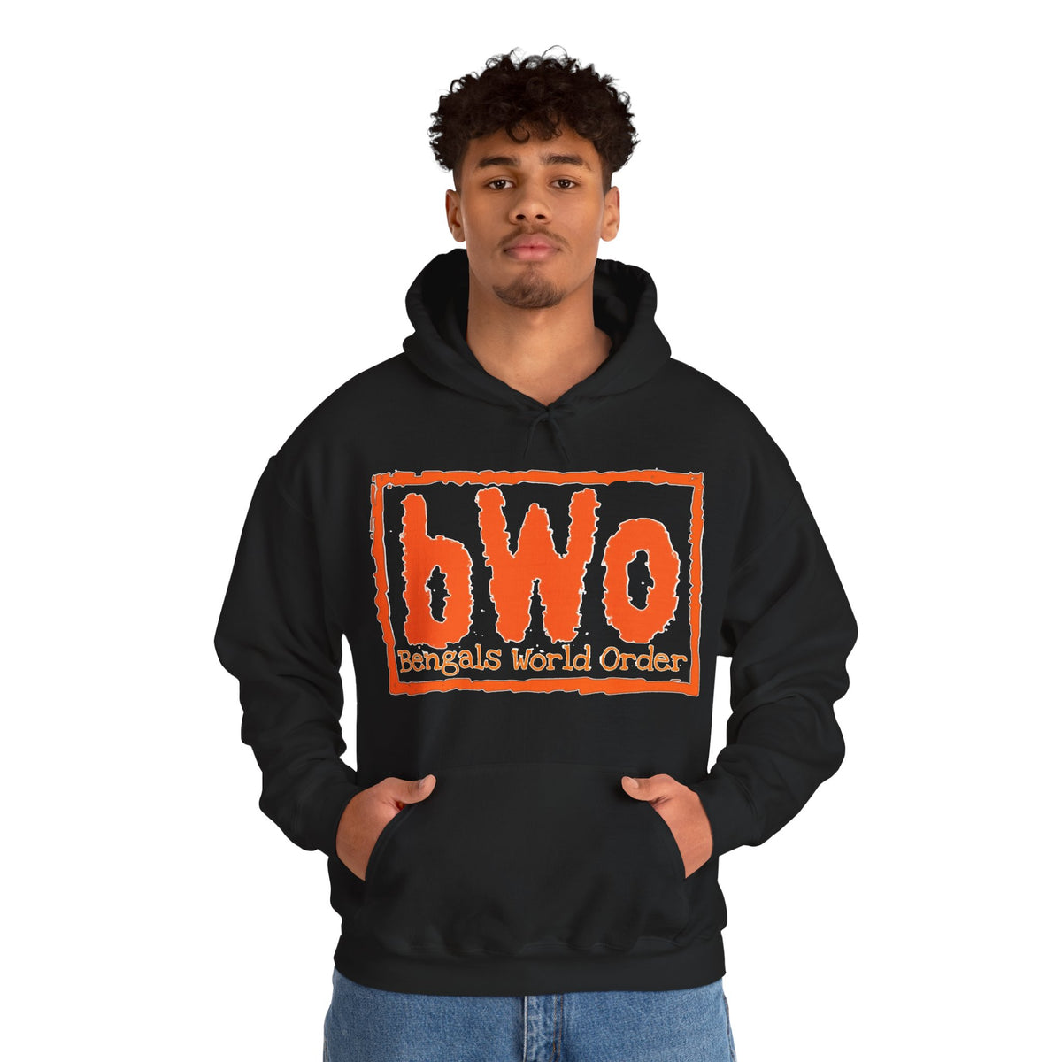 bWo Bengals World Order Unisex Heavy Blend™ Hooded Sweatshirt / bWo Bengals World order