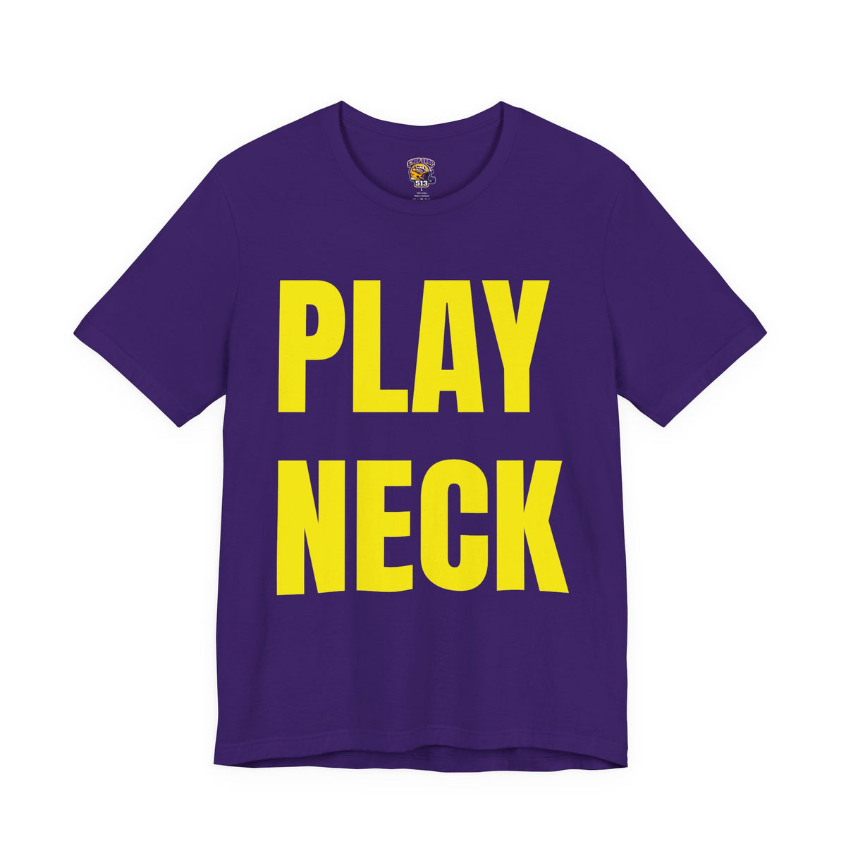 🐯 PLAY NECK Graphic Tee 🎺💜💛
