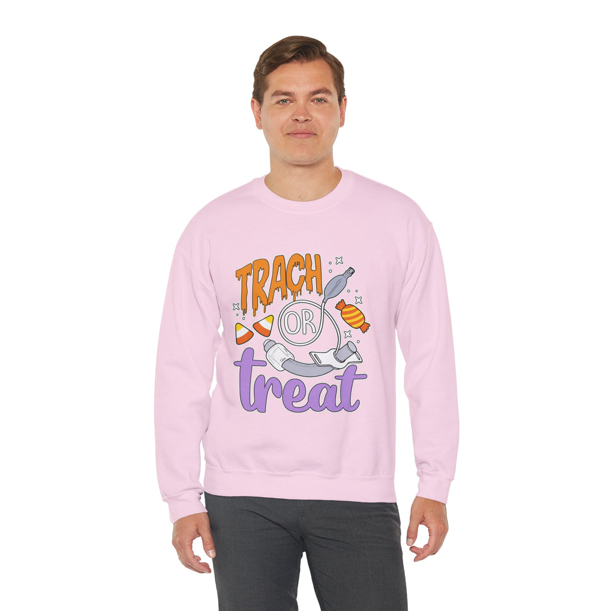 🎃 TRACH OR TREAT CREWNECK SWEATSHIRT 🫁🍬