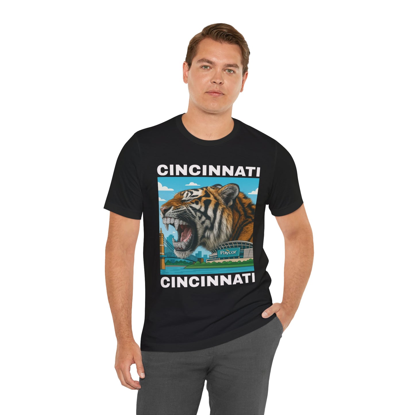 🔥💎🐅 Iced Out Roar – Queen City Tiger Tee