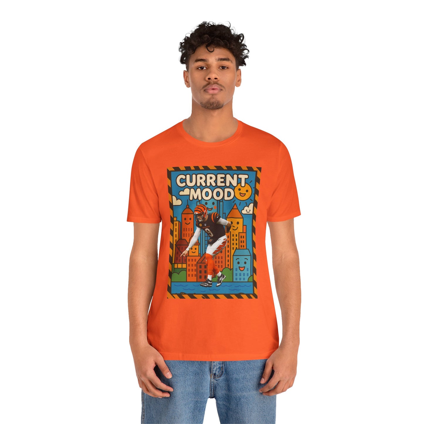 Current Mood: Hitting the Griddy T-Shirt – Joe Burrow Cincinnati Football Tee