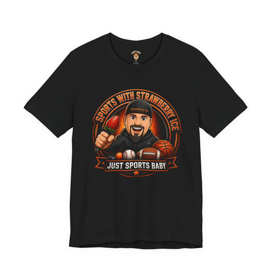 Just Sports Baby Tee — Strawberry Ice Fan Tee