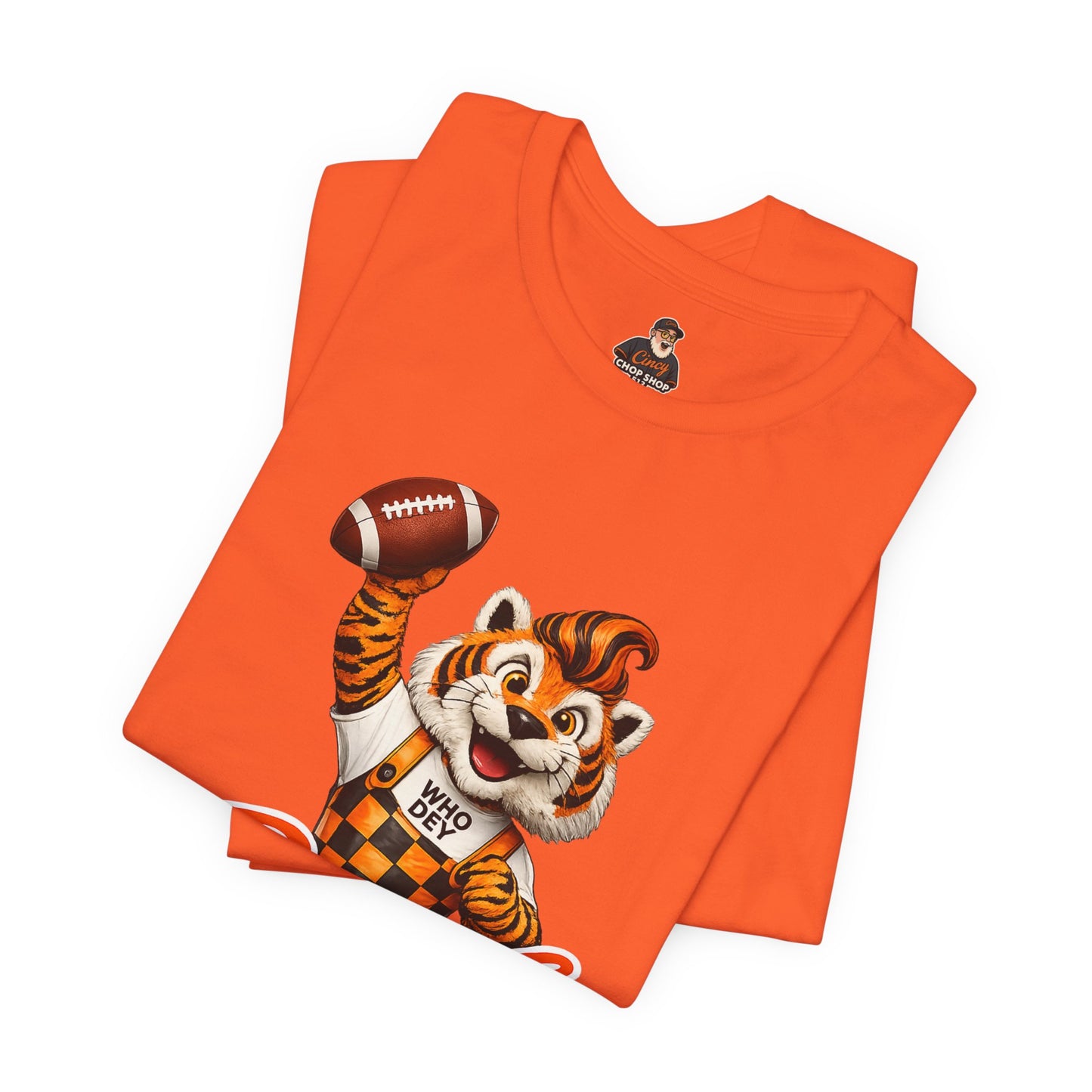 Bengals Mascot Football T-Shirt — Vintage Tiger Fan Tee