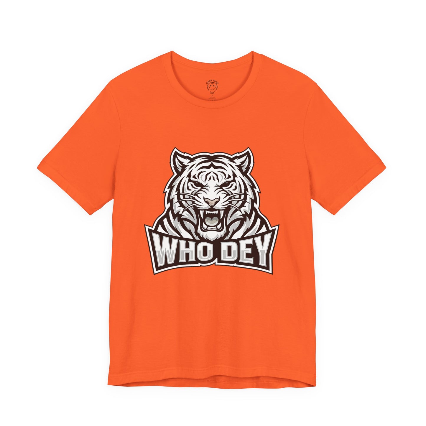 Tiger 'Who Dey' Graphic Tee — Bold Mascot Shirt for Fans