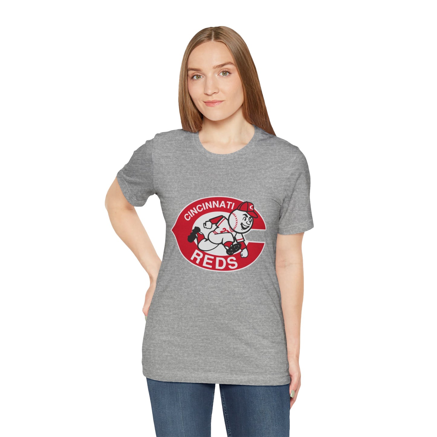 Cincinnati Reds Logo Baseball T‑Shirt — Retro Mr. Redlegs Fan Tee