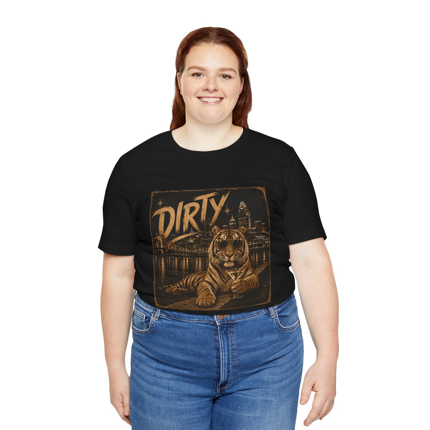 Tiger City Tee — "DIRTY" Vintage Urban Tiger Graphic T-Shirt