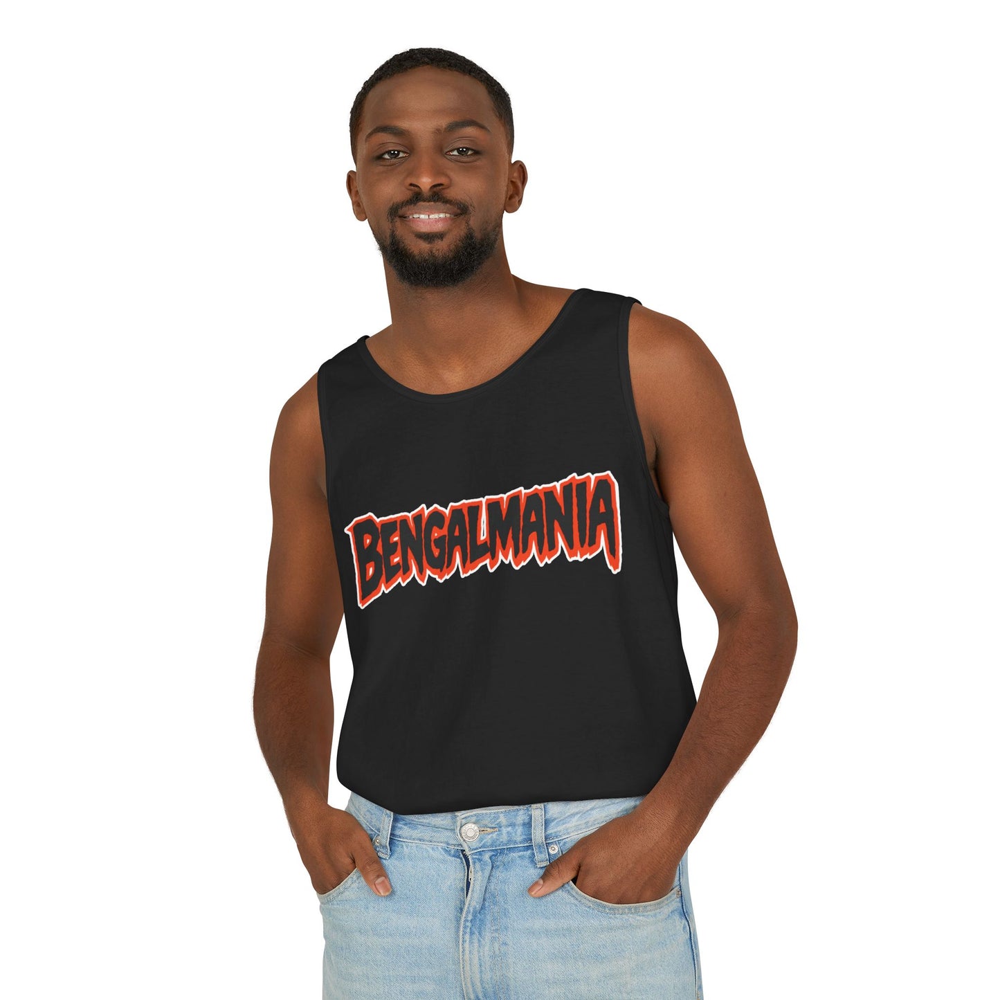 Bengalmania Unisex Garment-Dyed Tank Top | Summer Vibes, Casual Wear, Festival Ready, Athletic Gear, Homecoming