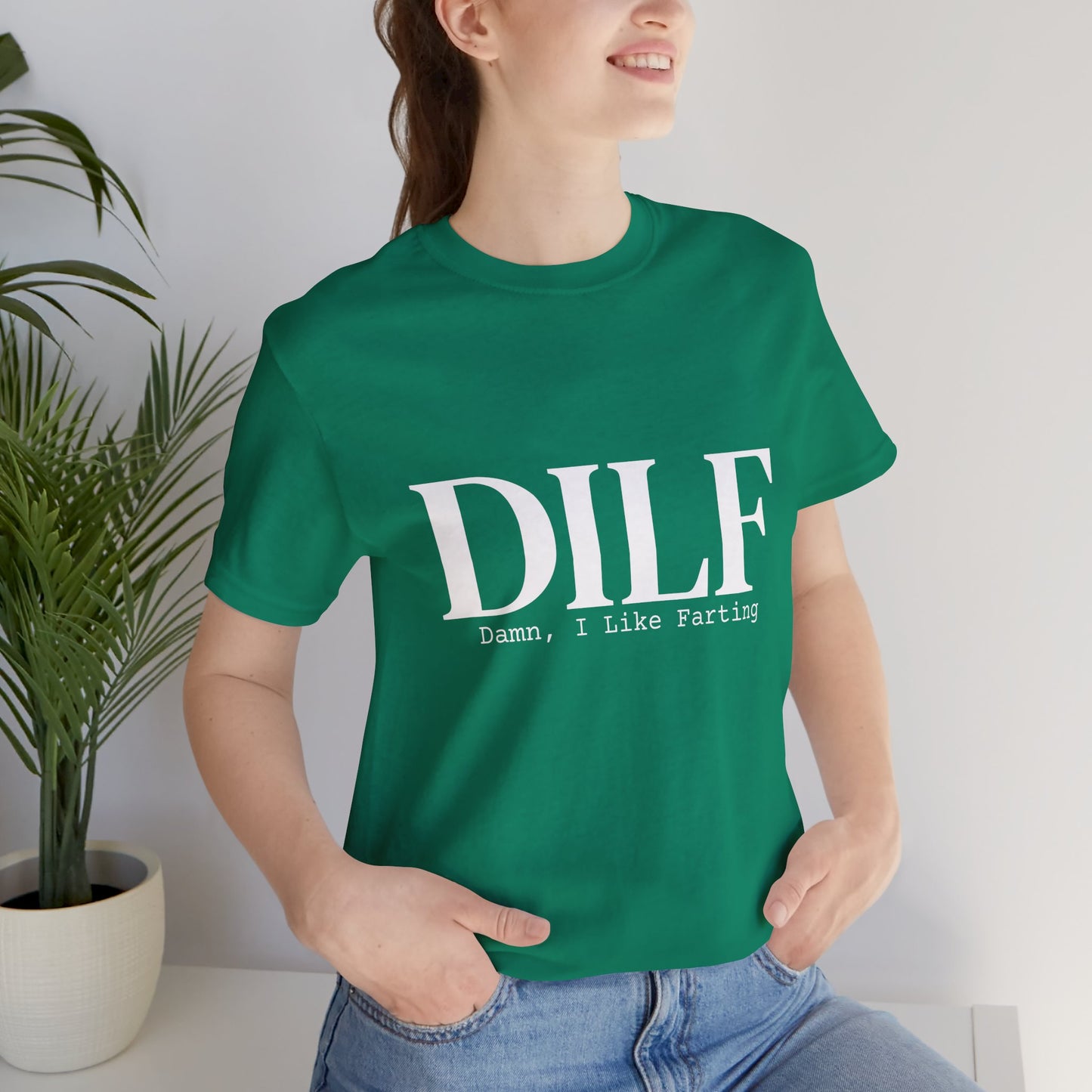 DILF Funny Graphic Tee — "Damn, I Like to Fart" Novelty T-Shirt