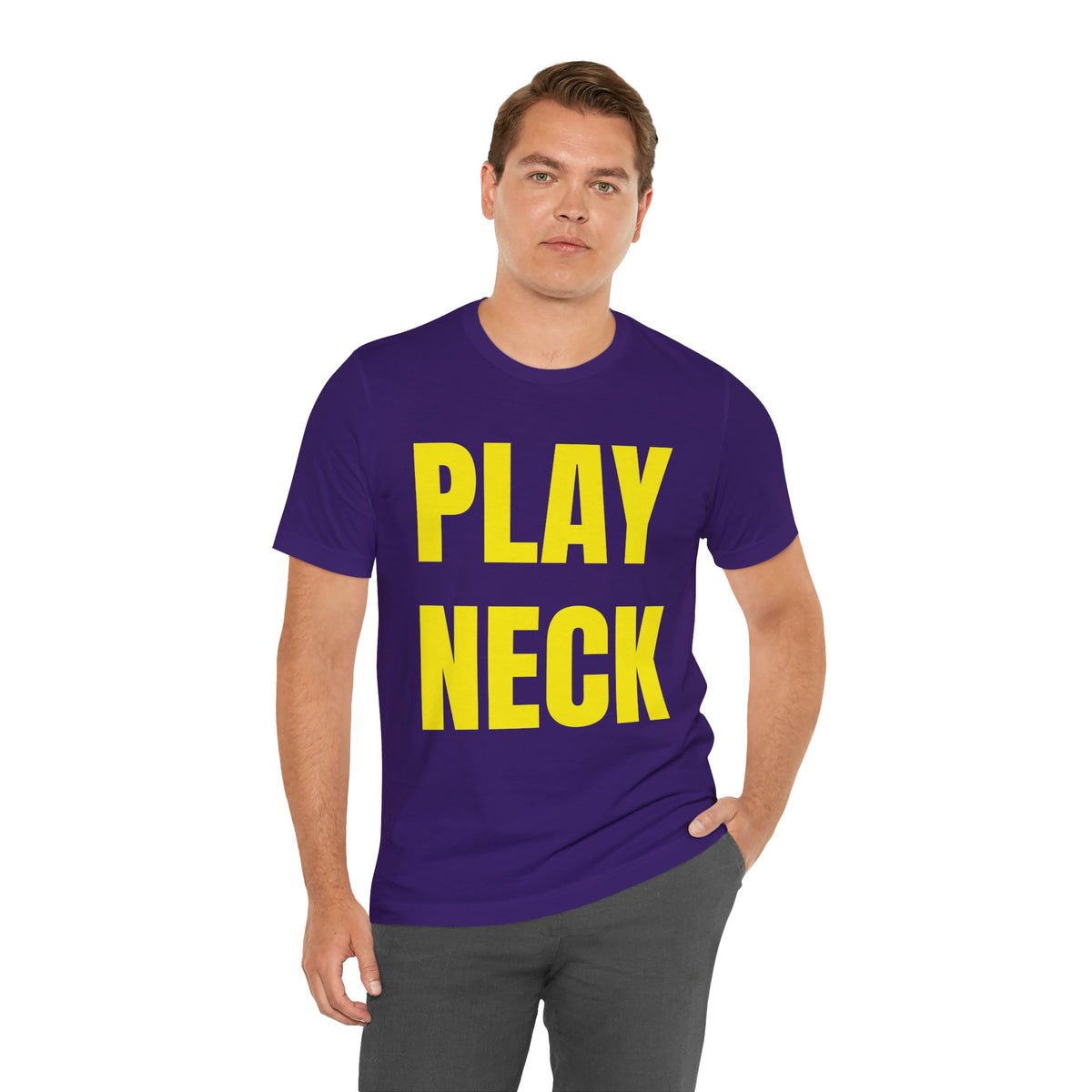 🐯 PLAY NECK Graphic Tee 🎺💜💛