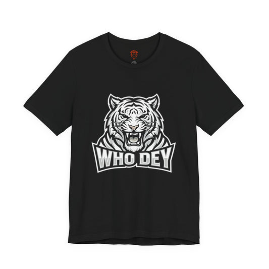 Tiger 'Who Dey' Graphic Tee — Bold Mascot Shirt for Fans
