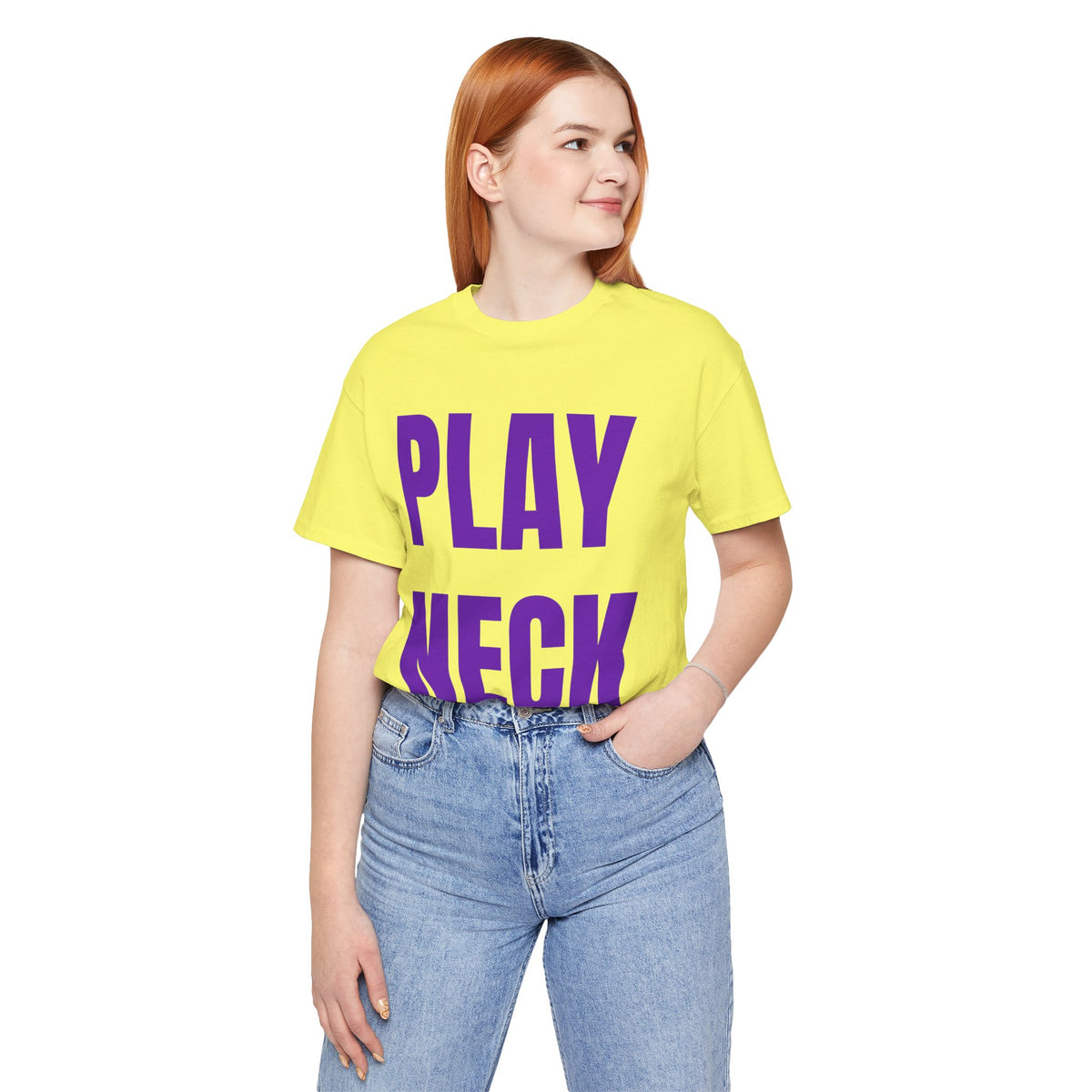 🐯 PLAY NECK Graphic Tee 🎺💜💛