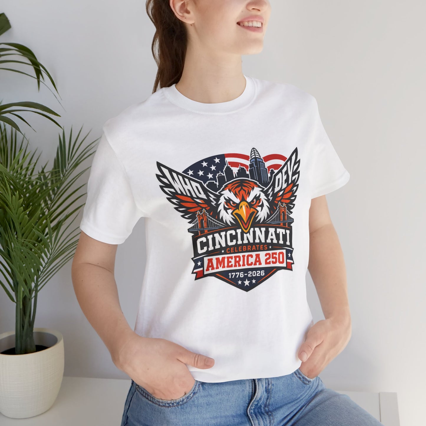 Cincinnati Celebrates America 250 Years of Freedom! Tiger Crest T‑Shirt
