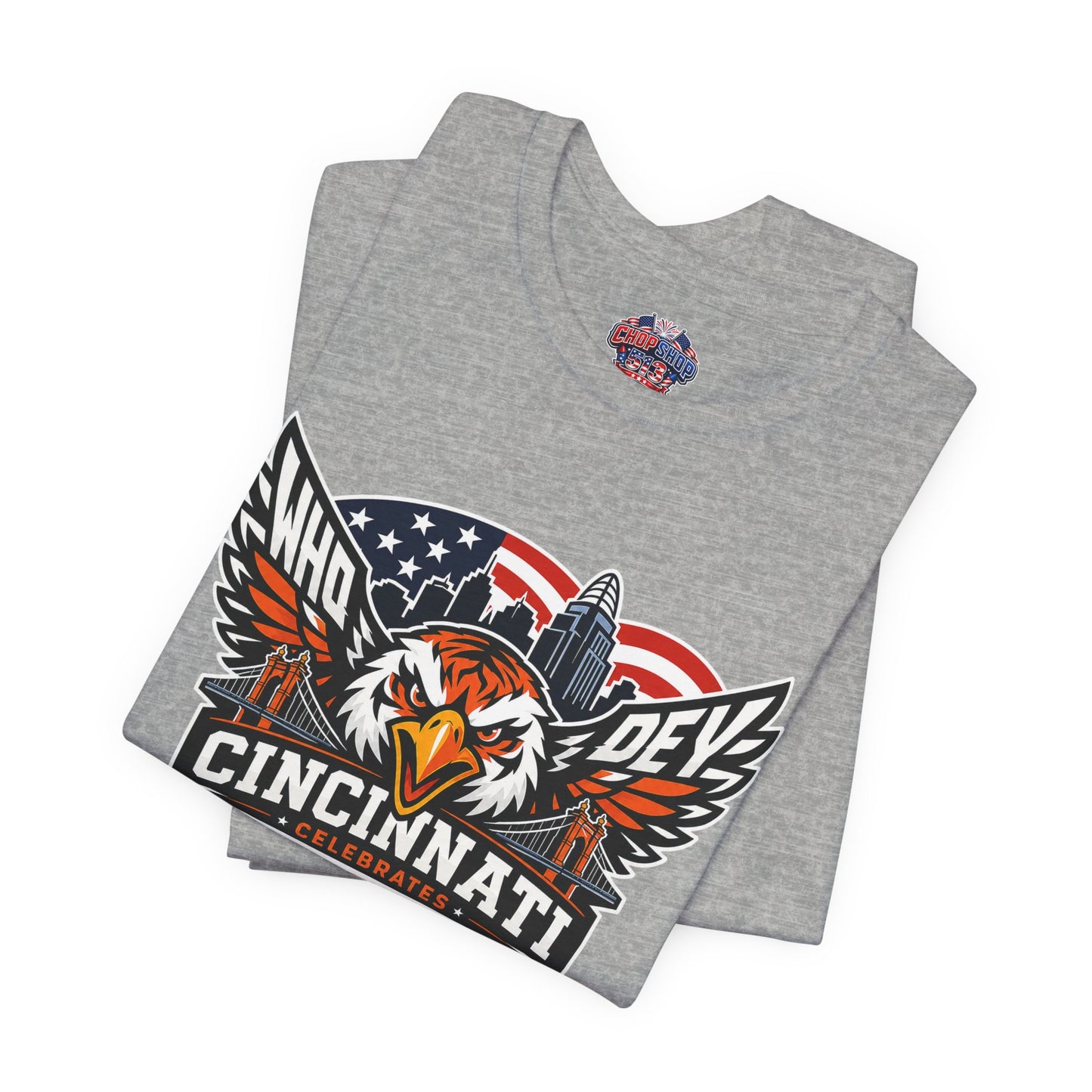Cincinnati Celebrates America 250 Years of Freedom! Tiger Crest T‑Shirt