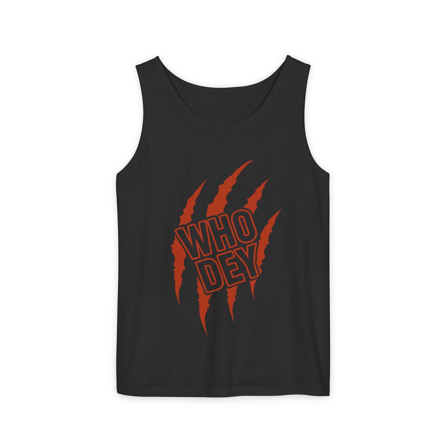 Who Dey Claw Tank Top — Football Fan Ripped Claw Graphic Tank