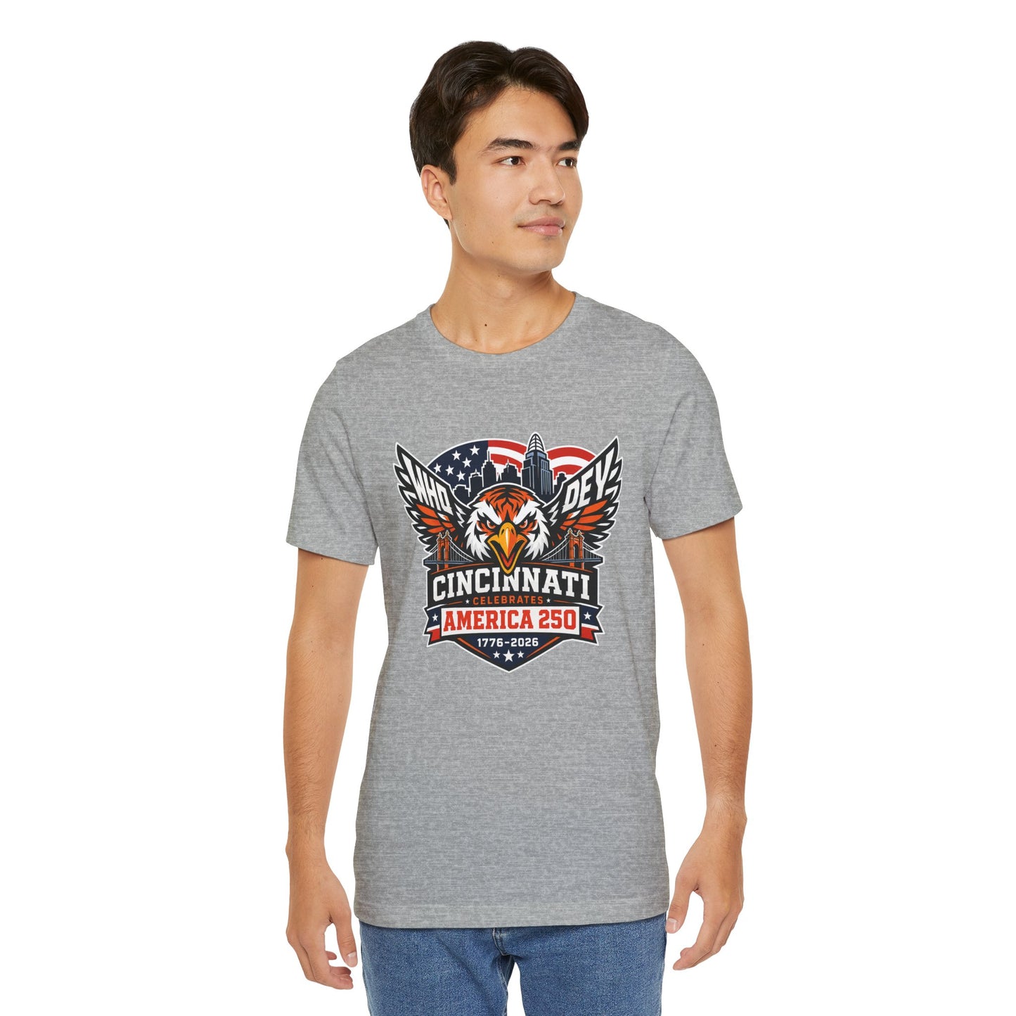 Cincinnati Celebrates America 250 Years of Freedom! Tiger Crest T‑Shirt