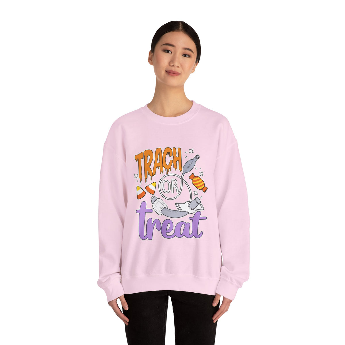 🎃 TRACH OR TREAT CREWNECK SWEATSHIRT 🫁🍬