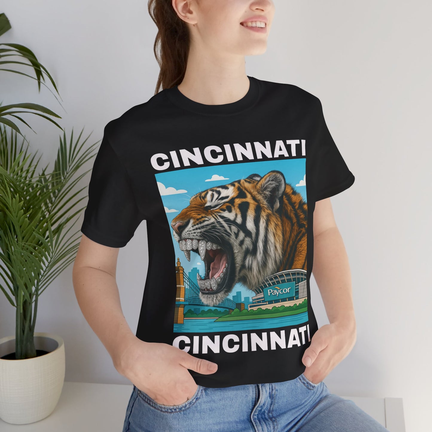 🔥💎🐅 Iced Out Roar – Queen City Tiger Tee