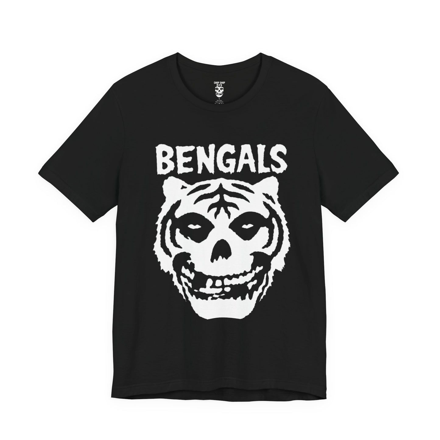 Bengals Skull Tee — Vintage Tiger Skull Graphic T‑Shirt