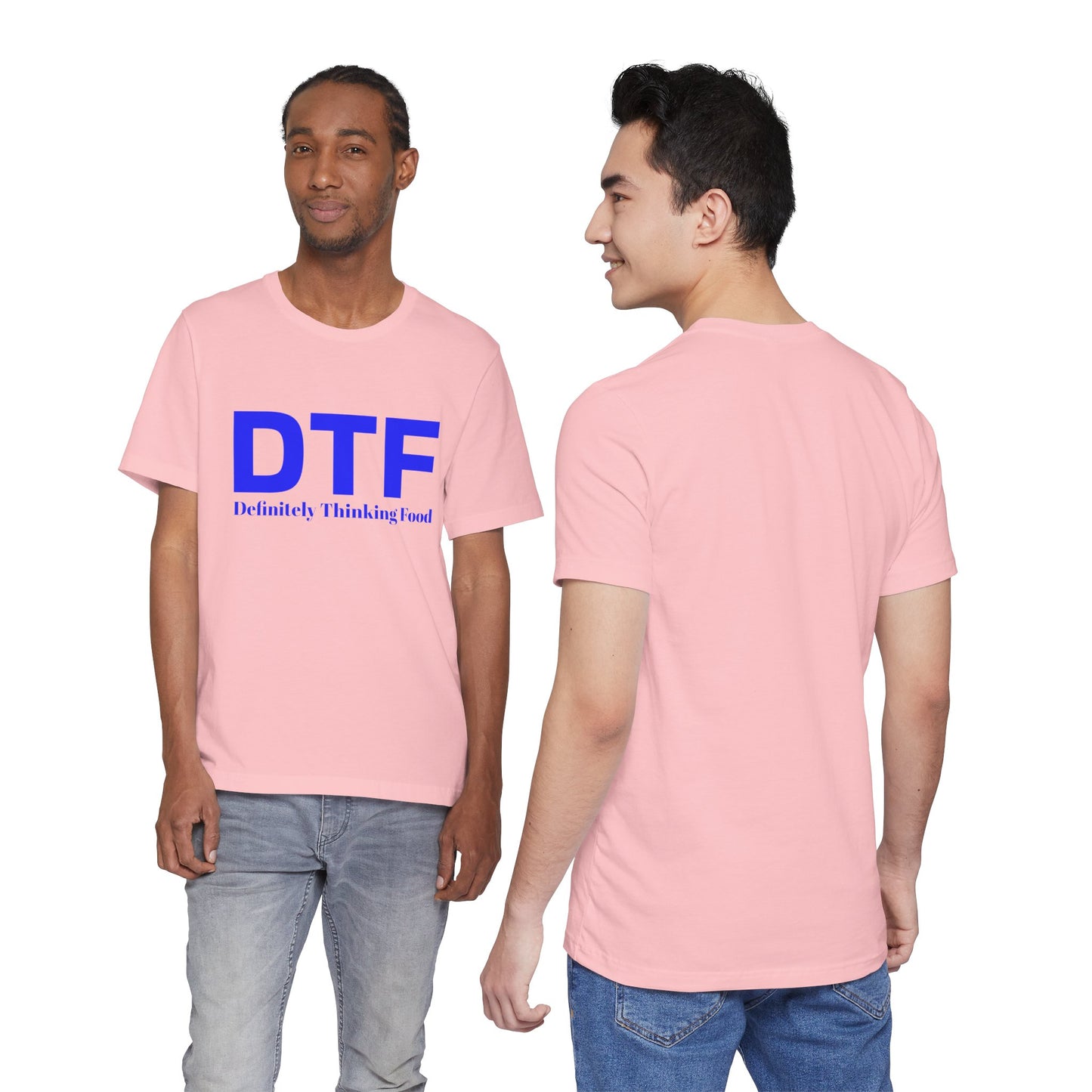 DTF 'Definitely Thinking Food' Tee — Funny Foodie Graphic T-Shirt