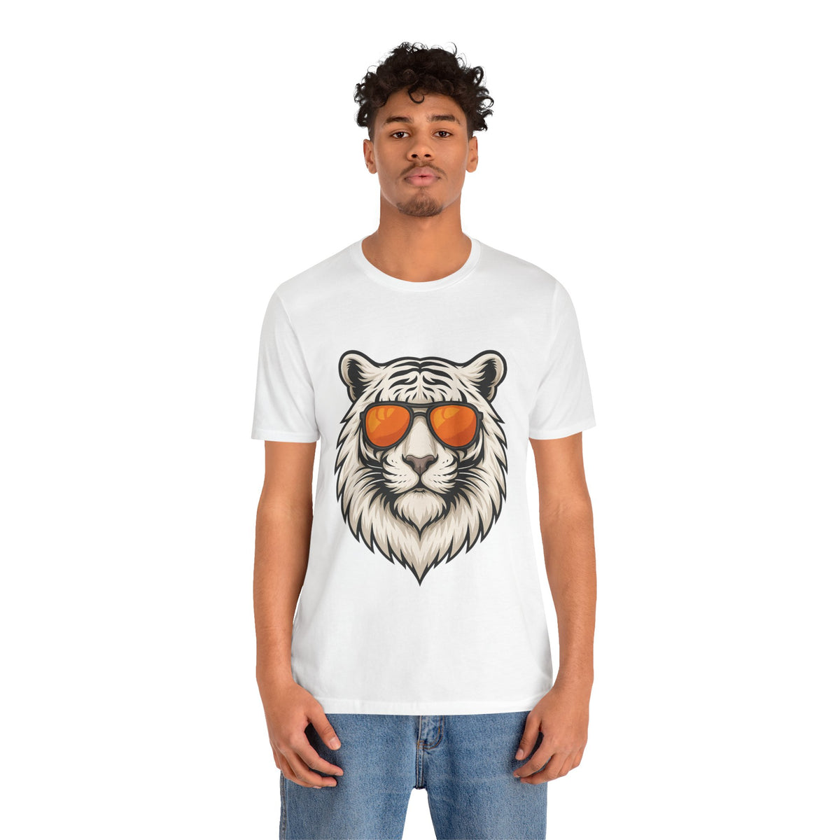 Cool Tiger Orange Sunglasses Tee