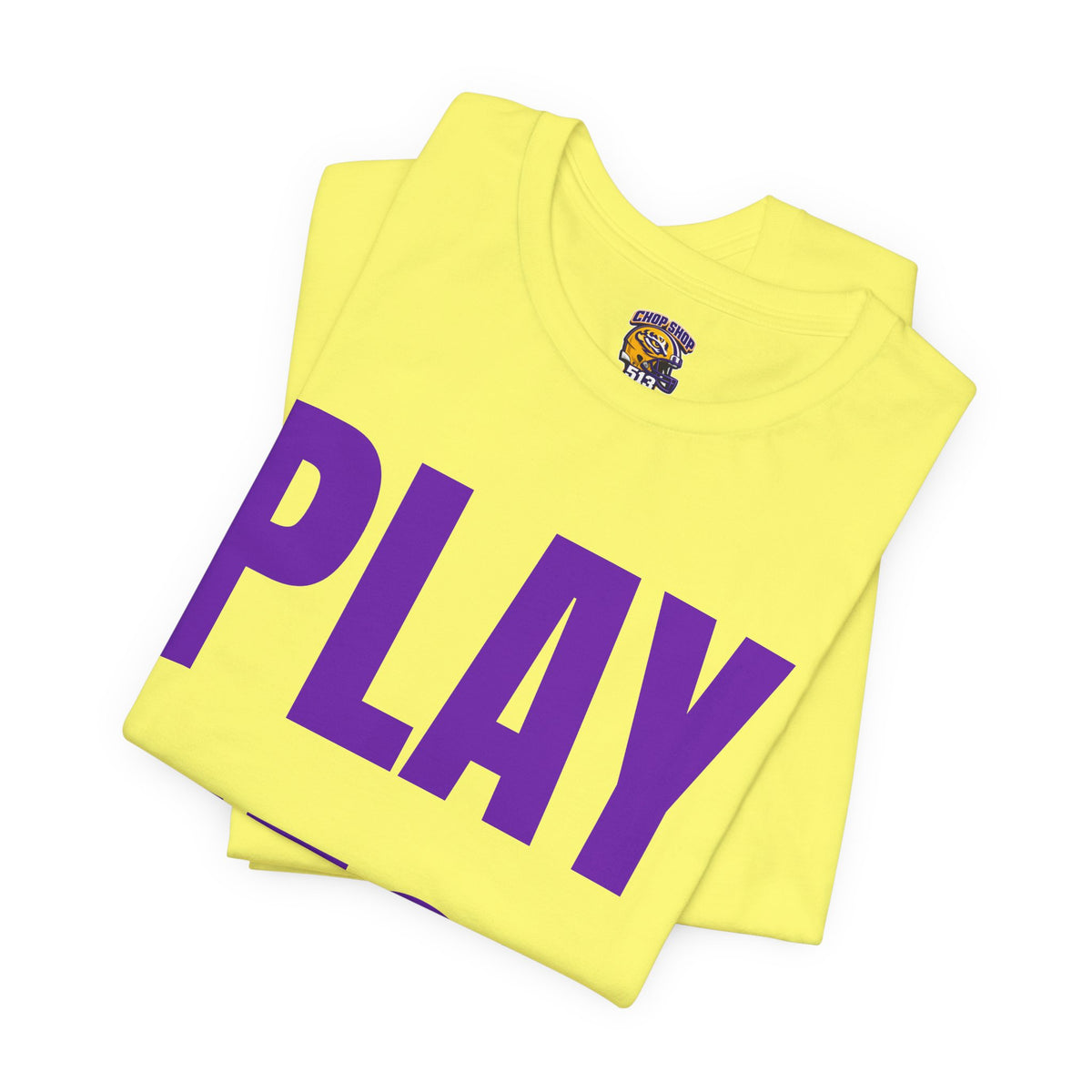 🐯 PLAY NECK Graphic Tee 🎺💜💛