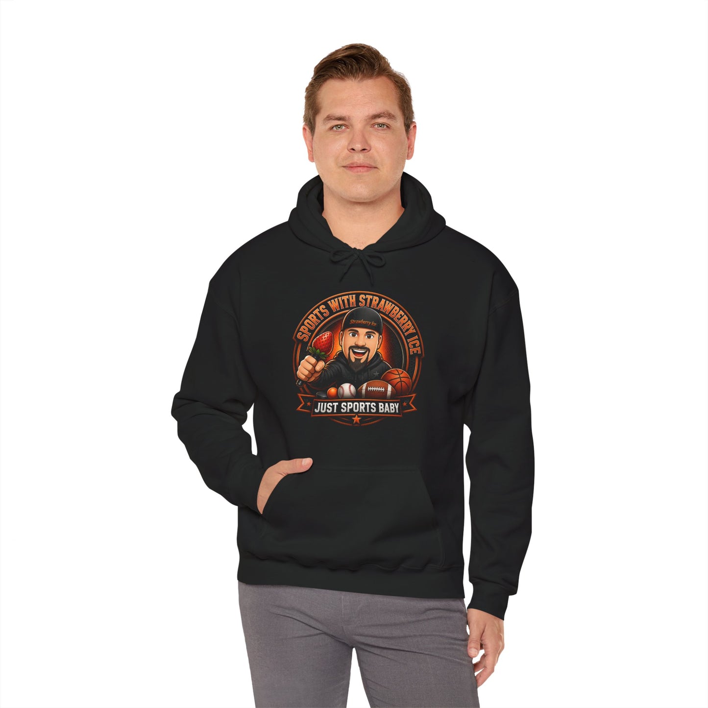 Official Sports with Strawberry Ice Pullover Hoodie