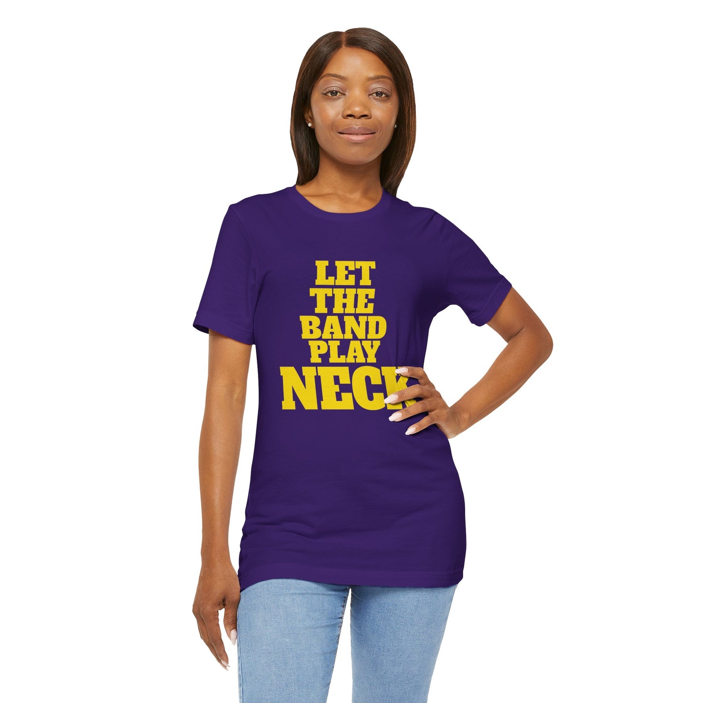 Tiger Nation Let The Band Play Neck Tee