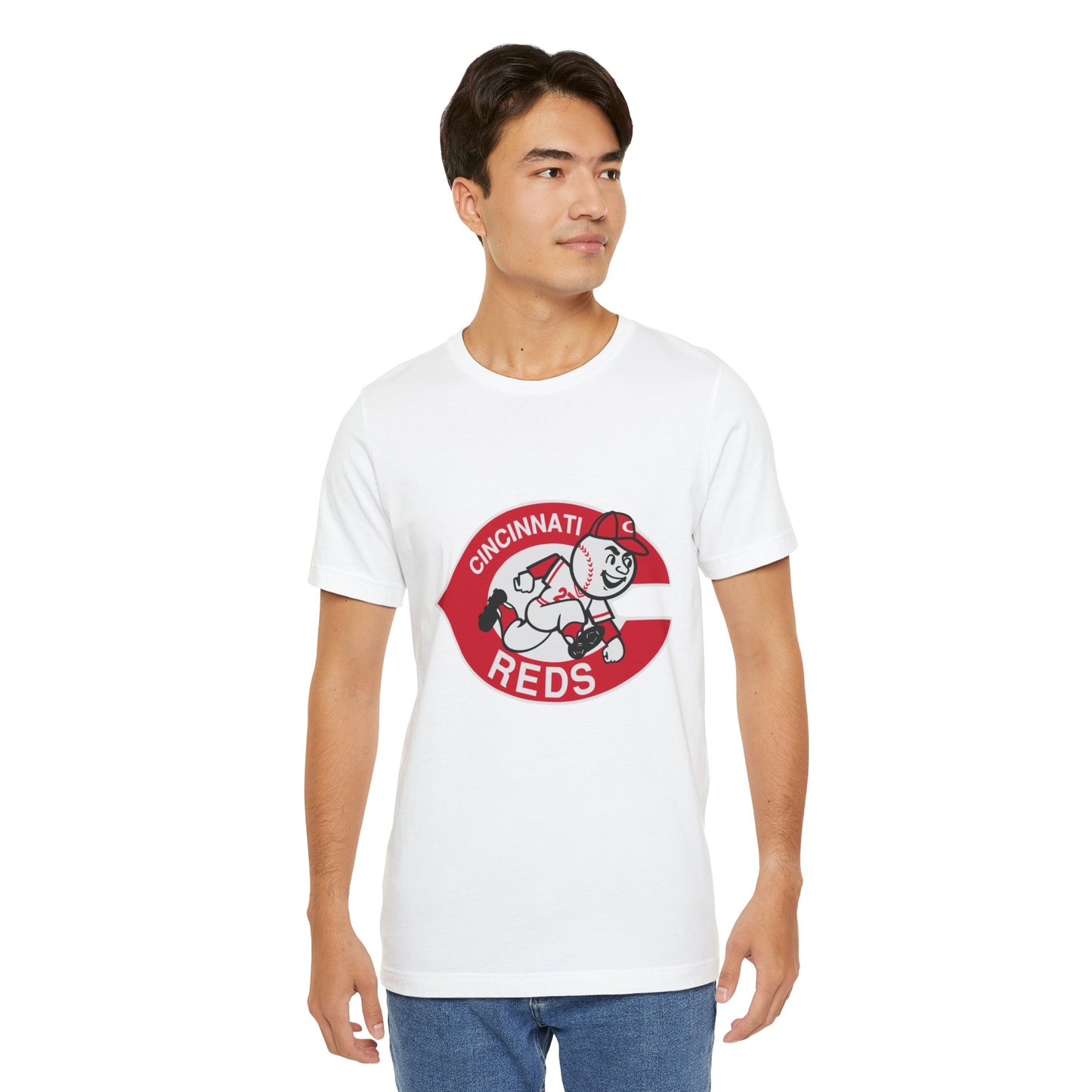 Cincinnati Reds Logo Baseball T‑Shirt — Retro Mr. Redlegs Fan Tee