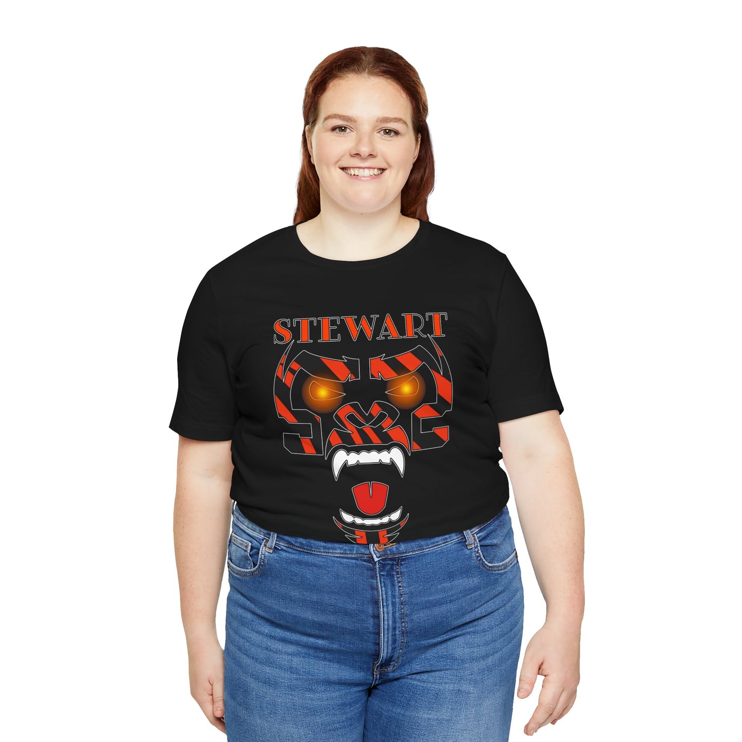 STEWART Fierce Gorilla WhoDey Design Graphic Tee - '