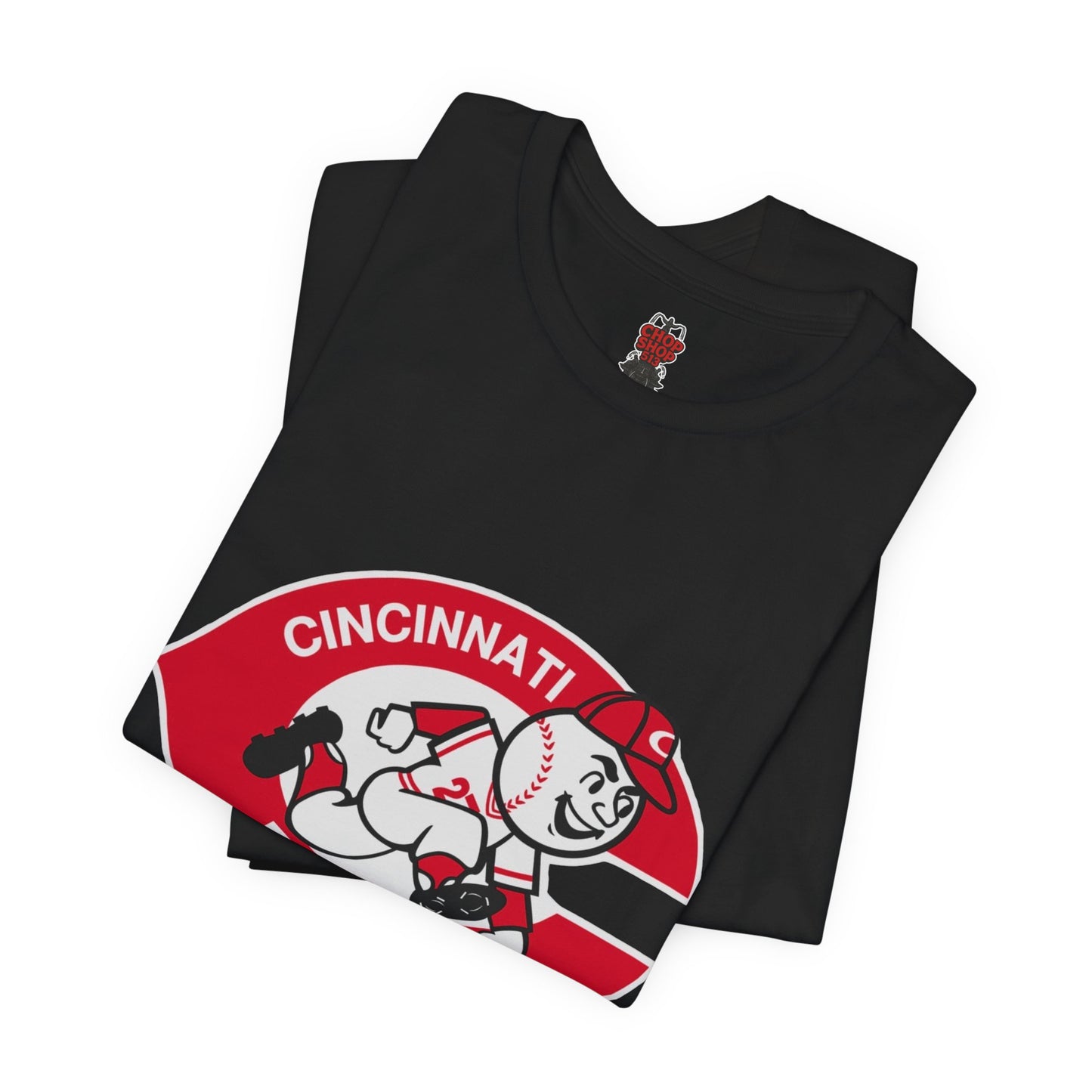Cincinnati Reds Logo Baseball T‑Shirt — Retro Mr. Redlegs Fan Tee