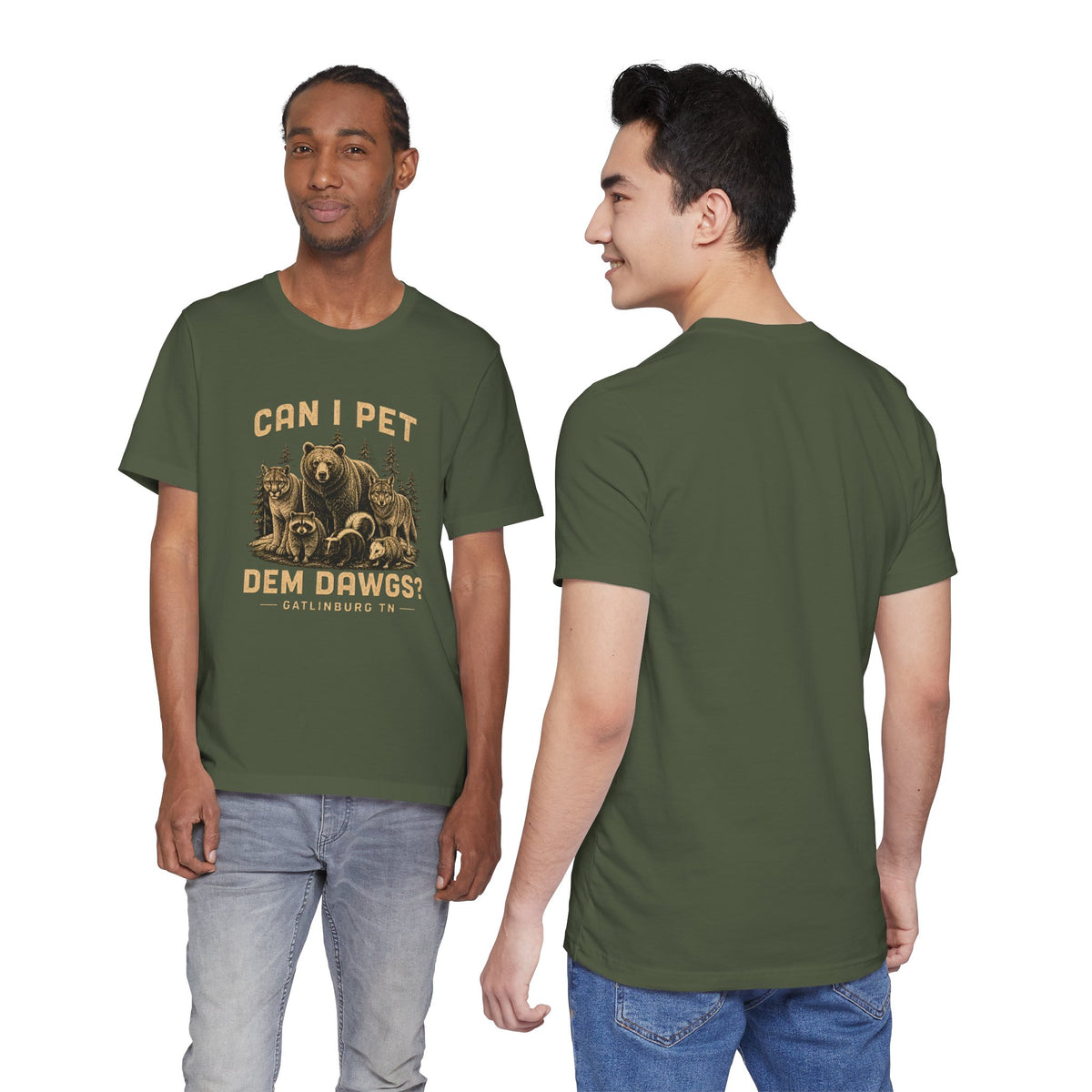Can I Pet Dem Dawgs? T-Shirt – Gatlinburg Smoky Mountains Tee