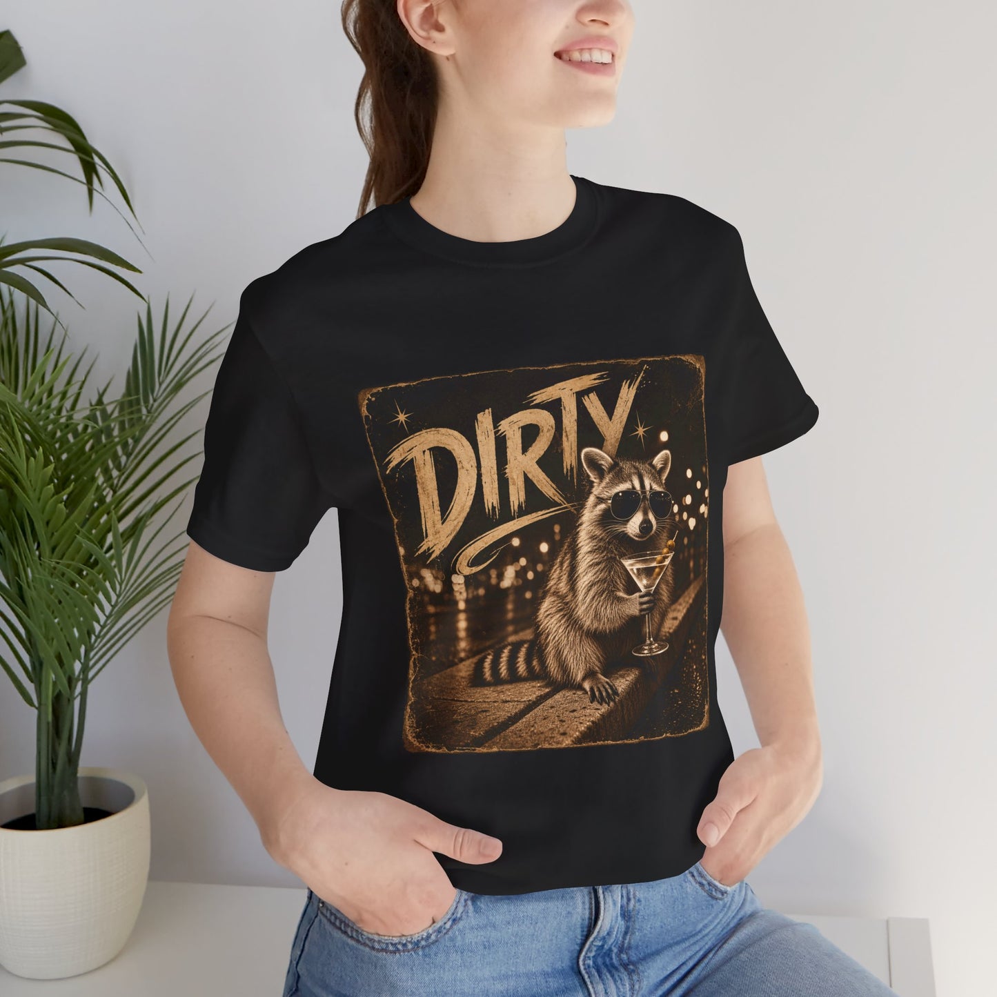 DIRTY Raccoon Martini T-Shirt 🍸🦝