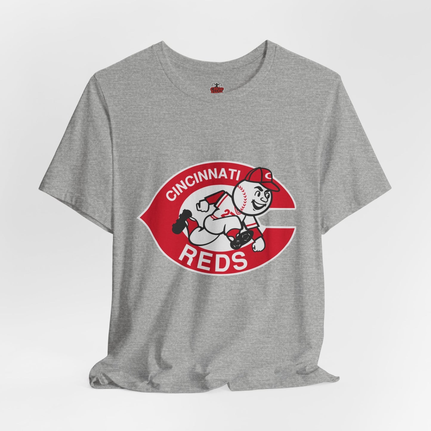 Cincinnati Reds Logo Baseball T‑Shirt — Retro Mr. Redlegs Fan Tee