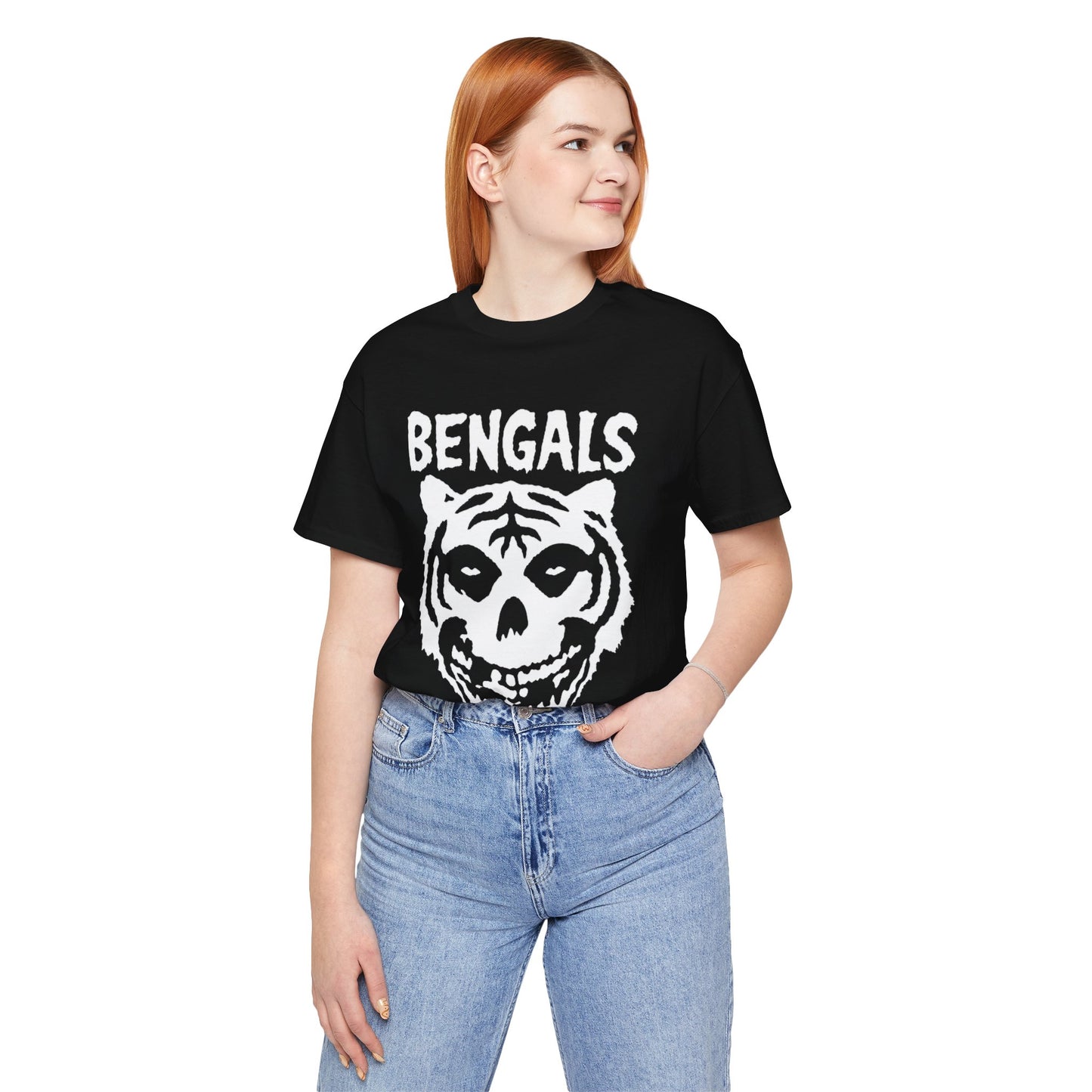 Bengals Skull Tee — Vintage Tiger Skull Graphic T‑Shirt
