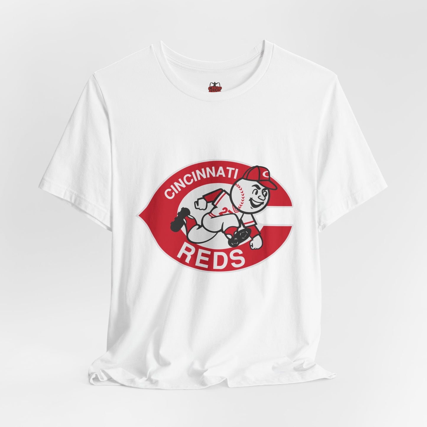 Cincinnati Reds Logo Baseball T‑Shirt — Retro Mr. Redlegs Fan Tee