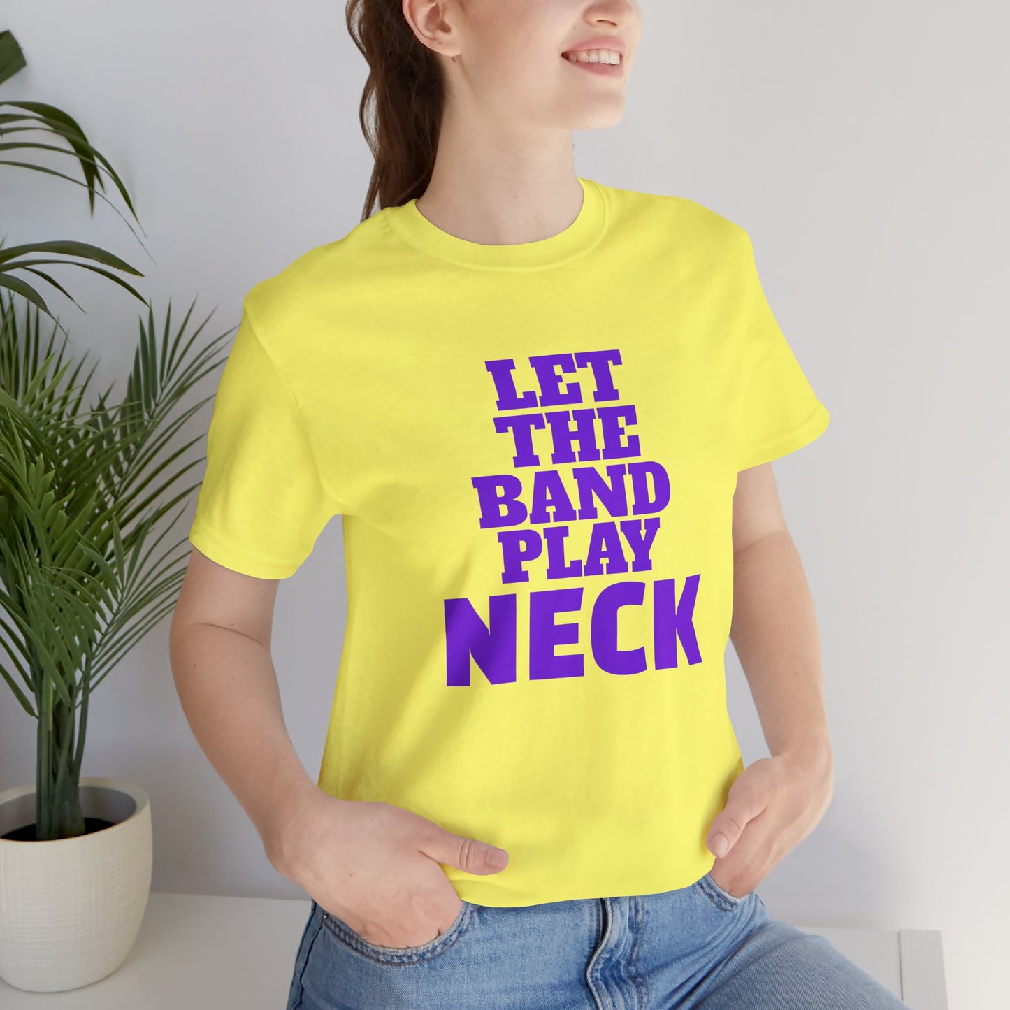 Tiger Nation Let The Band Play Neck Tee