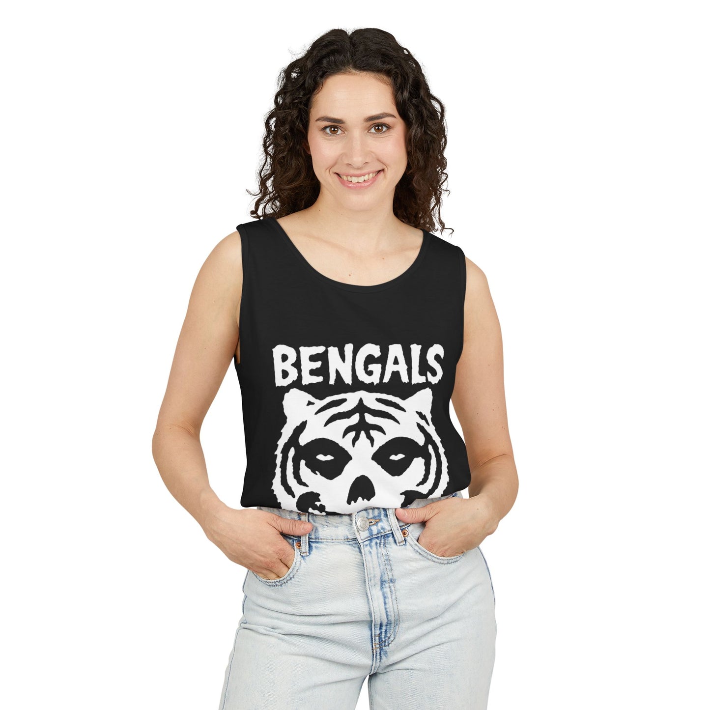 🔥 Bengals Skull Tank Top – Punk Rock Who Dey Muscle Tank 🔥