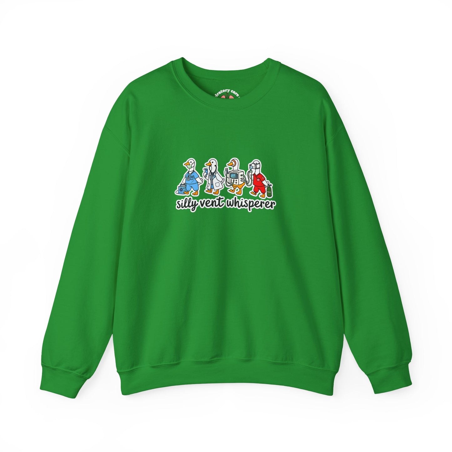 Crewneck Sweatshirt — "Silly Vent Whisperer" Cartoon Characters Graphic
