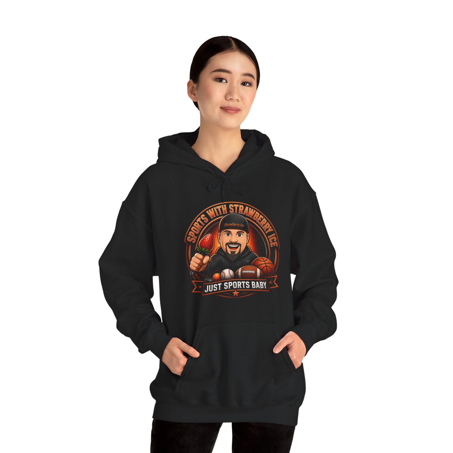 Official Sports with Strawberry Ice Pullover Hoodie