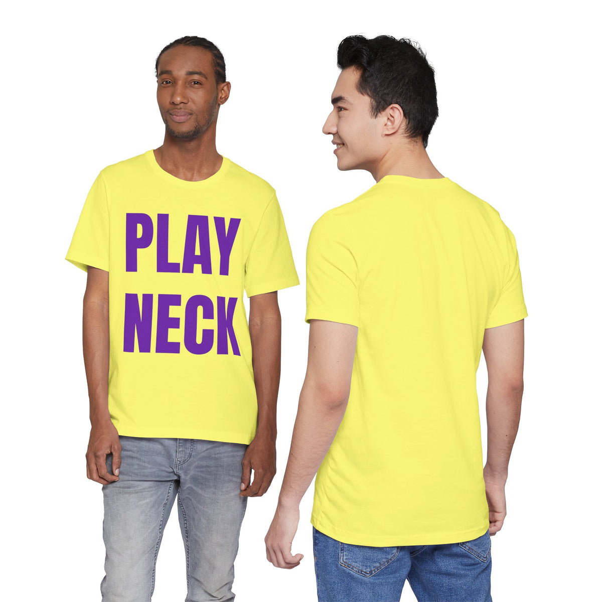 🐯 PLAY NECK Graphic Tee 🎺💜💛
