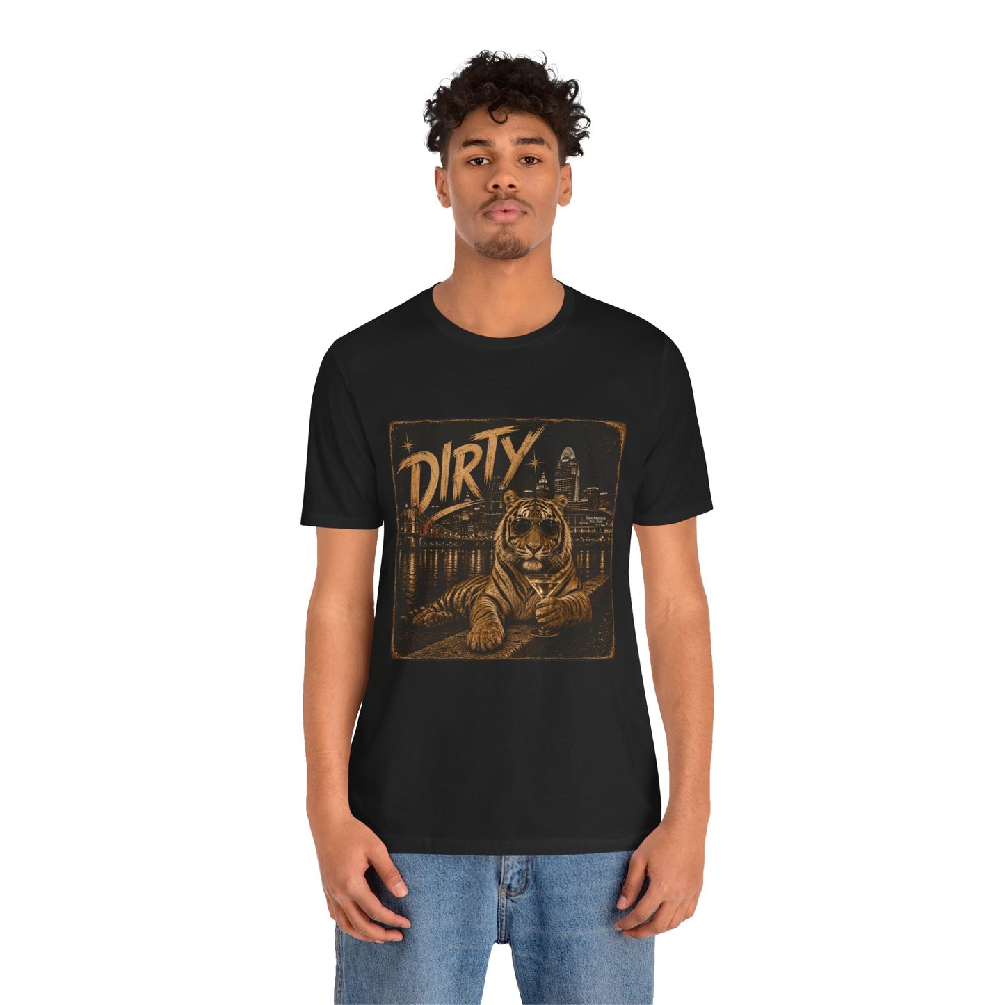 Tiger City Tee — "DIRTY" Vintage Urban Tiger Graphic T-Shirt