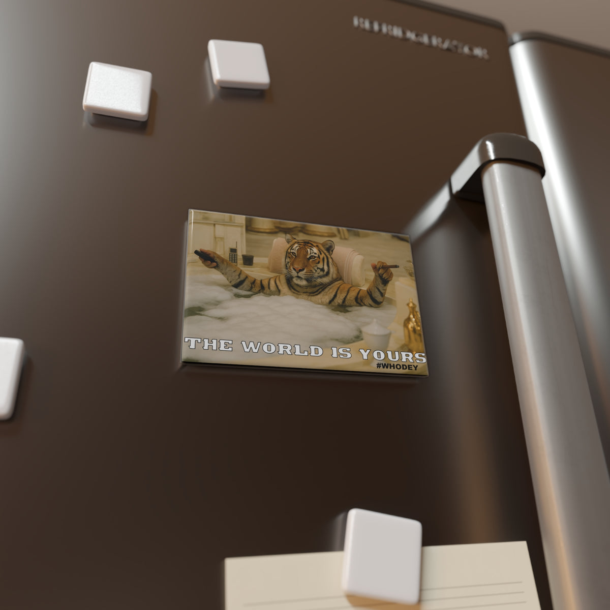 The World Is Yours Tiger Montana Magnet