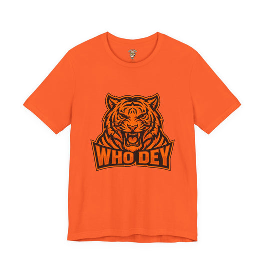 Orange/Black/White Who Dey Tiger Graphic Tee