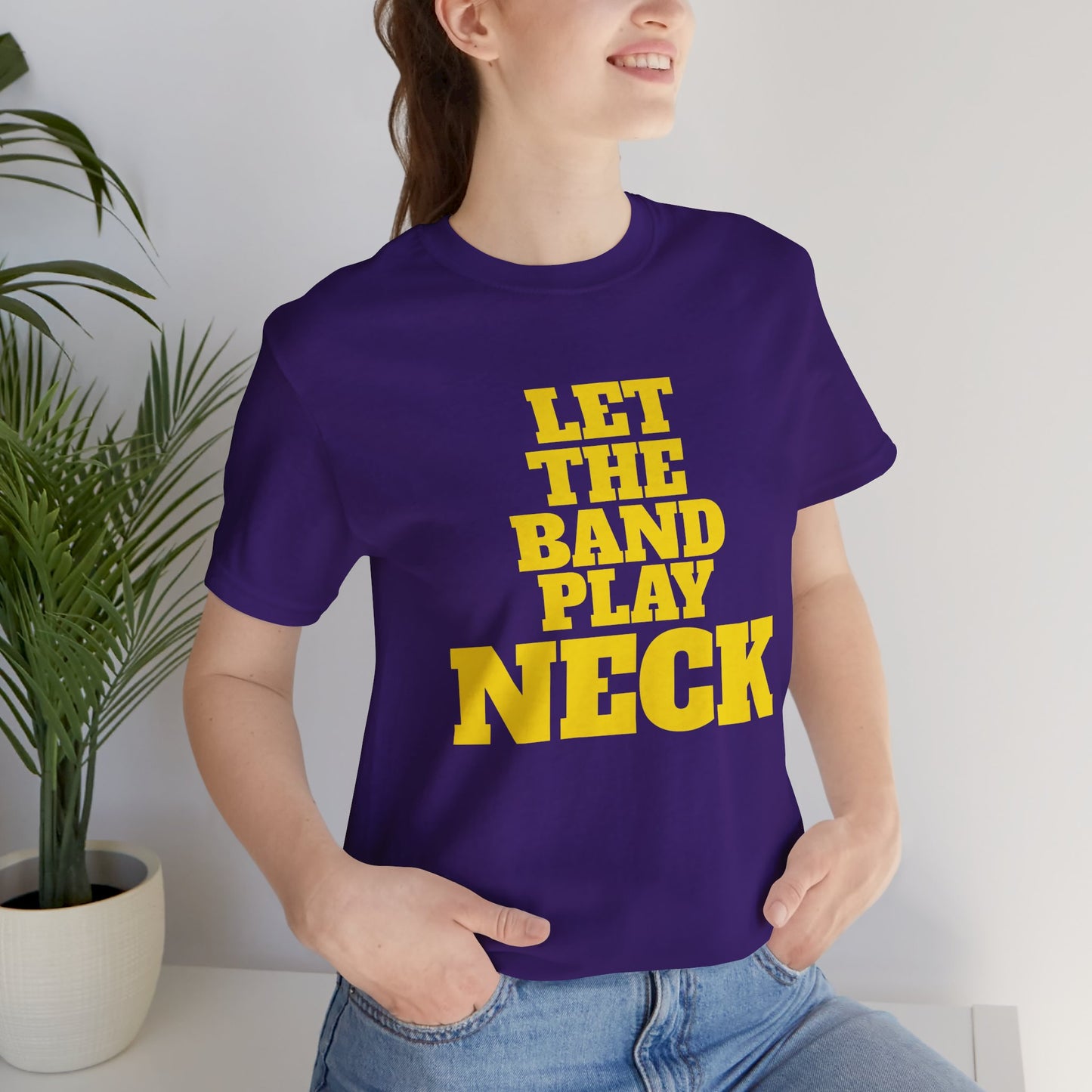 Tiger Nation Let The Band Play Neck Tee