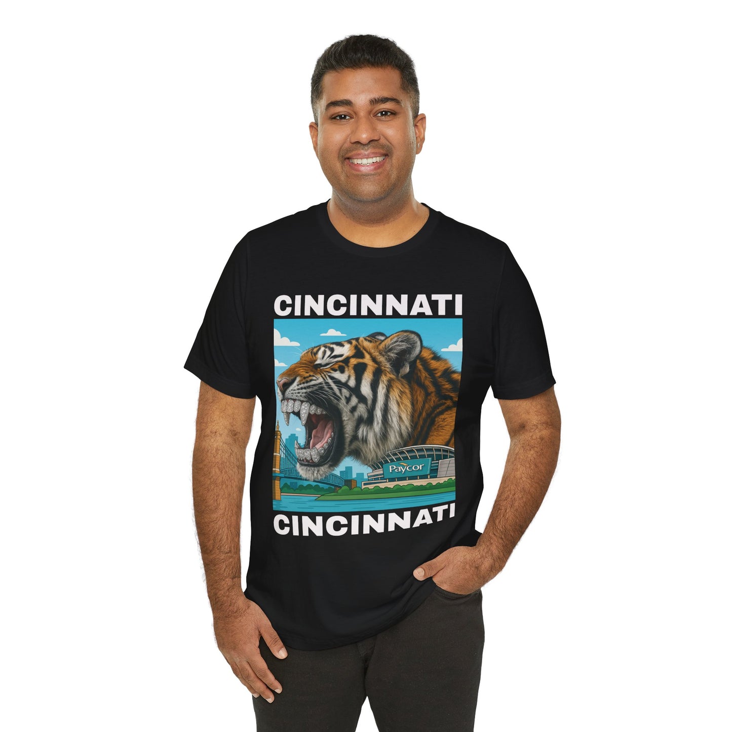 🔥💎🐅 Iced Out Roar – Queen City Tiger Tee