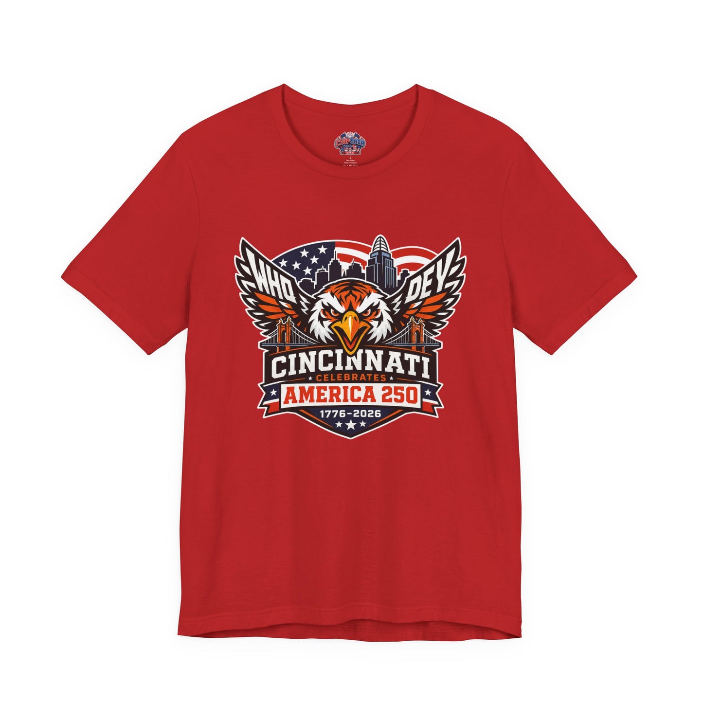 Cincinnati Celebrates America 250 Years of Freedom! Tiger Crest T‑Shirt