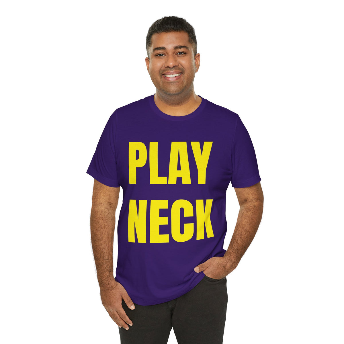 🐯 PLAY NECK Graphic Tee 🎺💜💛
